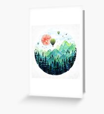 Roundscape Greeting Card