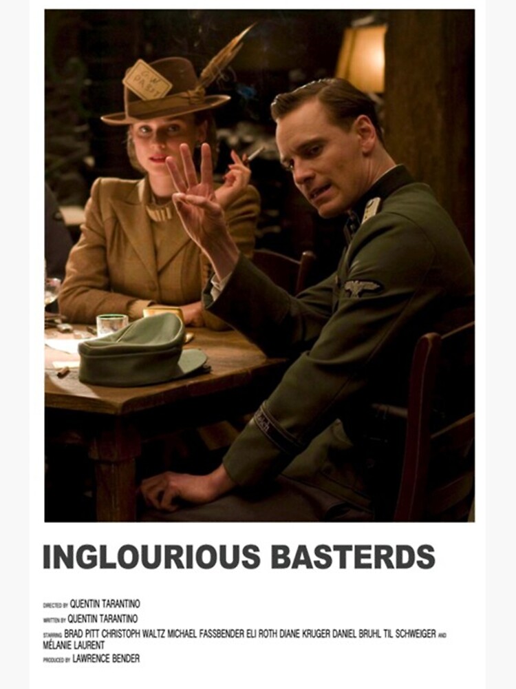 "Inglourious Basterds Poster" Poster by davidrbecker100 Redbubble
