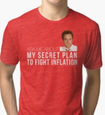 Josh Lyman Tee - Secret Plan to Fight Inflation Tri-blend T-Shirt