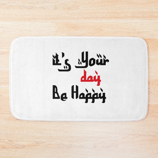 Item preview, It's Your Day, Be Happy, Black and Red Colors in Arabic Calligraphy For a Good Day designed and sold by soufiane bouhfad.