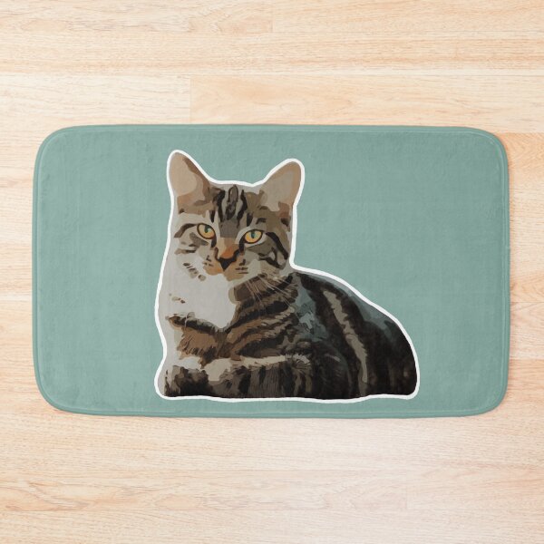 Item preview, Tabby Cat (Green) designed and sold by jelibobs ..