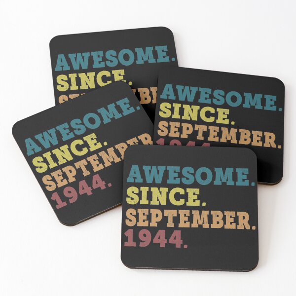 Item preview, Awesome Since September 1944 Retro Vintage 77th Birthday Gift designed and sold by designbychow.