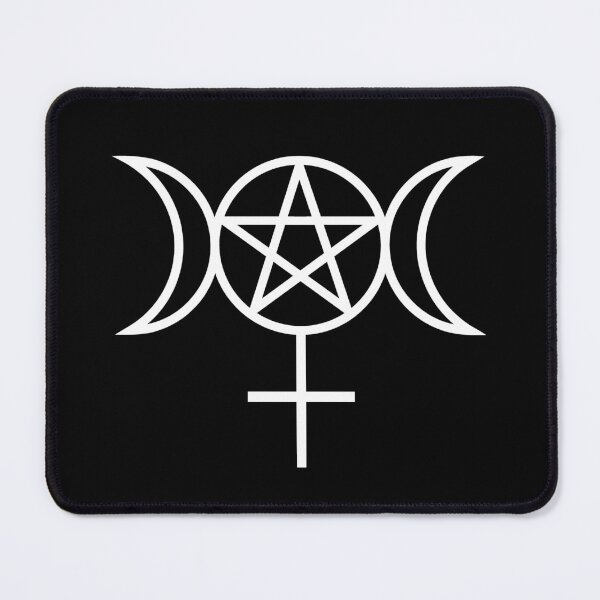 Item preview, Triple Moon Goddess Symbol with Woman Symbol designed and sold by SpreadForSatan.