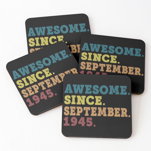 Item preview, Awesome Since September 1945 Retro Vintage 76th Birthday Gift designed and sold by designbychow.