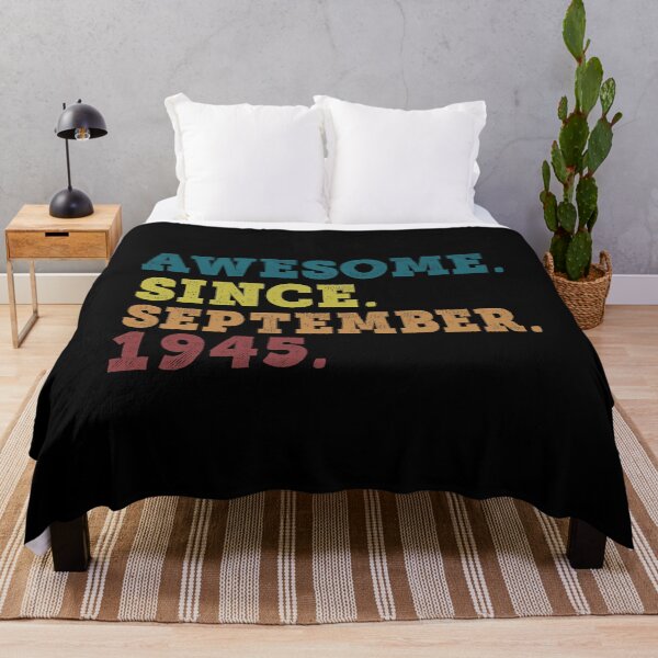 Item preview, Awesome Since September 1945 Retro Vintage 76th Birthday Gift designed and sold by designbychow.