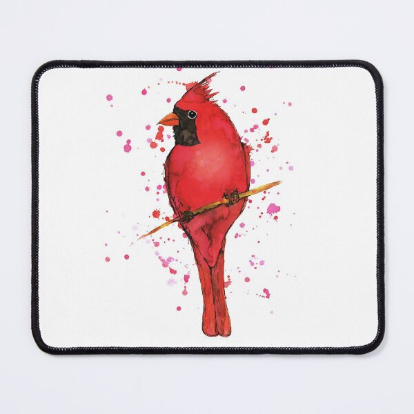 Item preview, A Northern cardinal bird watercolor designed and sold by Bwiselizzy.