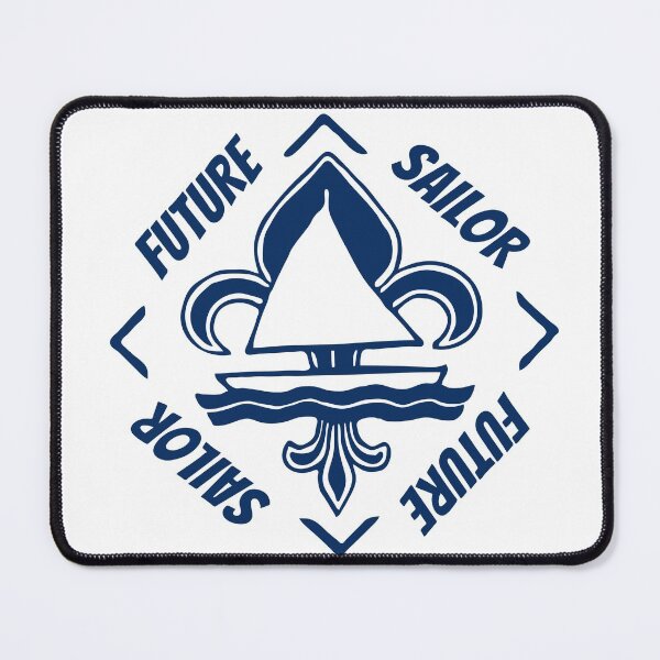 Item preview, Future Sailor - Navy Blue Vintage Logo - Sailor Boat with Heraldic Lily designed and sold by Vintage-TM.