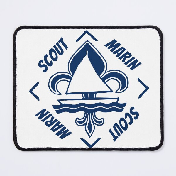 Item preview, Scout Marin - Navy Blue Vintage Logo - Sailor Boat with Heraldic Lily designed and sold by Vintage-TM.