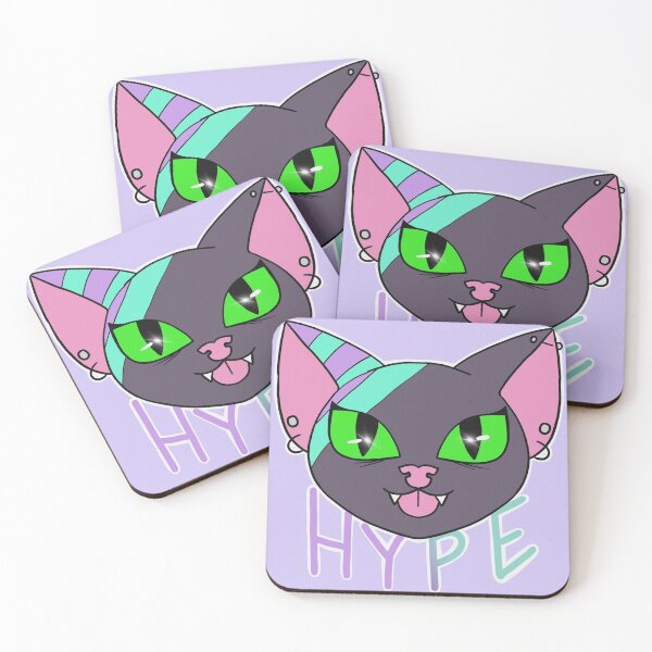 Item preview, ZCP Hype Cat, Zombie Cheshire Productions Emote designed and sold by ZombieCheshire.