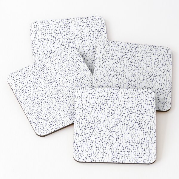 Item preview, Blue and white stars and dashes pattern designed and sold by BLMcreations.