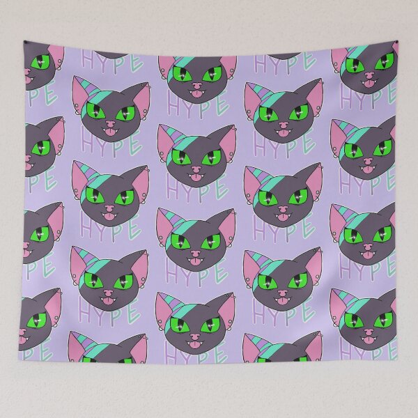 Item preview, ZCP Hype Cat, Zombie Cheshire Productions Emote designed and sold by ZombieCheshire.