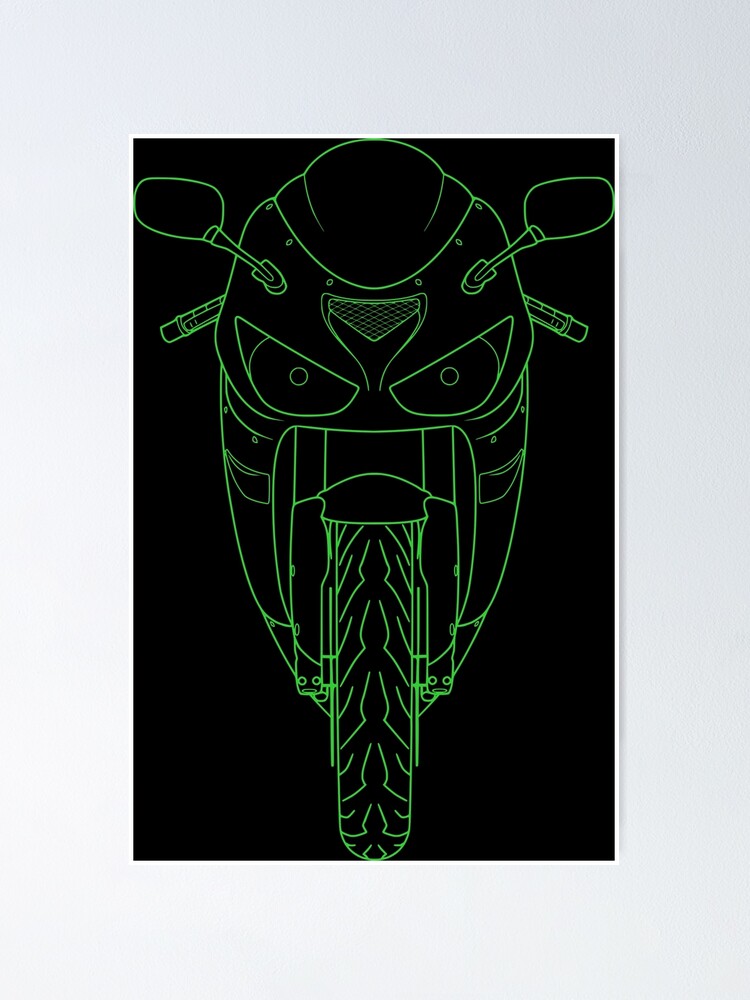 Kawasaki ZX6R Ninja front best t-shirt design