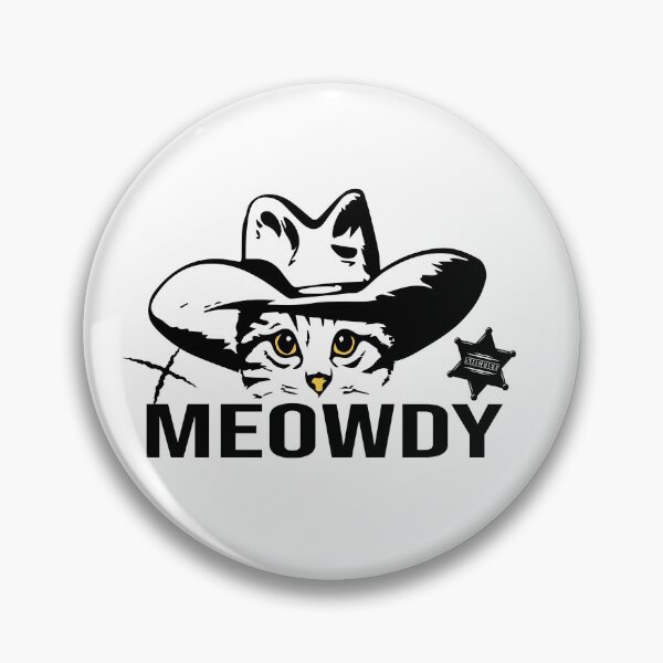 Item preview, Meowdy Funny Mashup Between Meow And Howdy Cat Meme T-Shirt designed and sold by Ojosvalle.