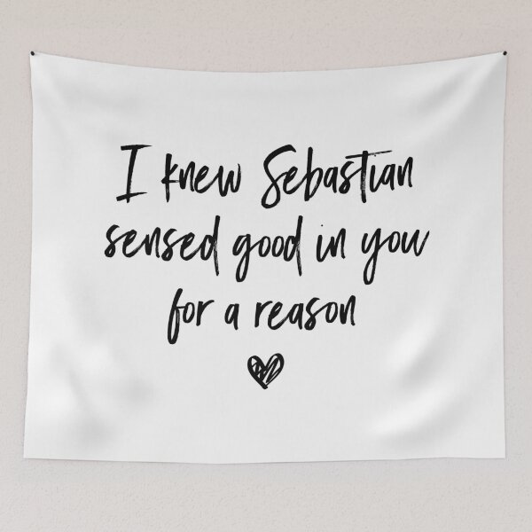 Item preview, I Knew Sebastian Sensed Good In You For a Reason (Black) - Version 2 designed and sold by FilipeFerreira.