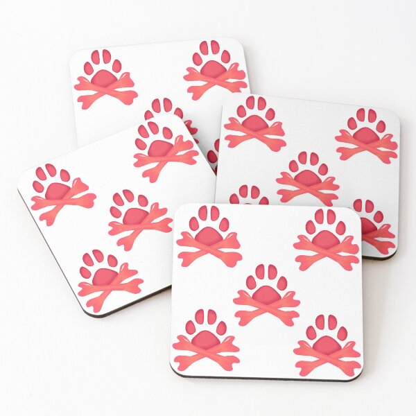 Item preview, Colored Bones and Dog Footprints Stickers 01 designed and sold by blueocan.