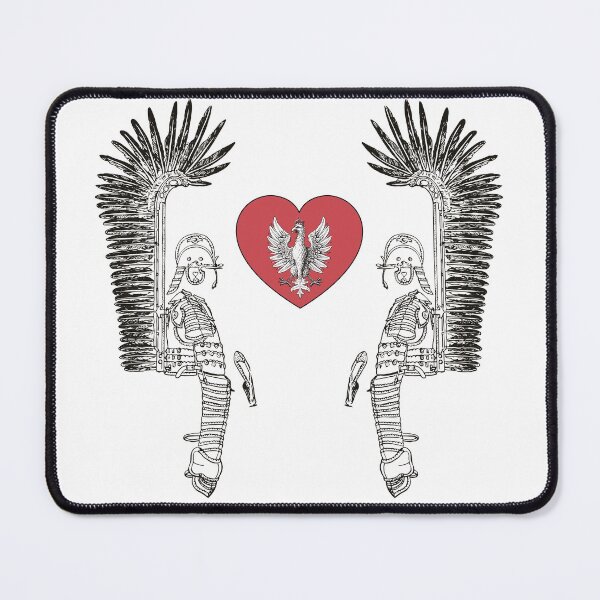 Item preview, Winged Hussar Armor with Polish White Eagle in Red Heart designed and sold by Vintage-TM.