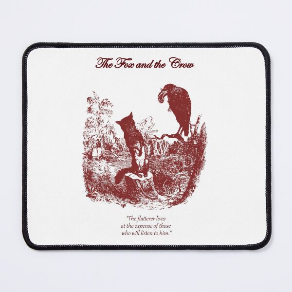 Item preview, The Fox and the Crow - Aesop's Fable - Pink Scenery English Style designed and sold by Vintage-TM.