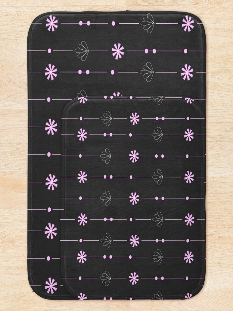 Thumbnail 5 of 6, Bath Mat, Minimalistic Floral Pattern MCM designed and sold by CarlaBaremb.