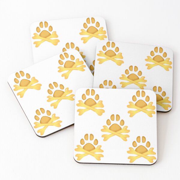 Item preview, Colored Bones and Dog Footprints Stickers 02 designed and sold by blueocan.