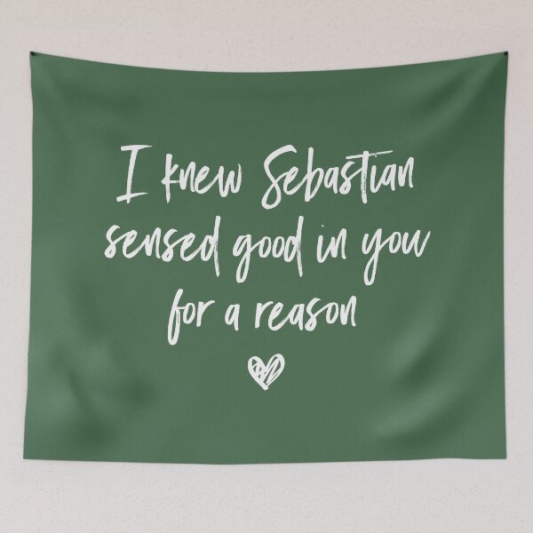 Item preview, I Knew Sebastian Sensed Good In You For a Reason (Green BG) - Version 2 designed and sold by FilipeFerreira.