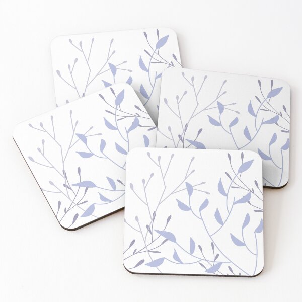 Item preview, Elegant nature leaves and branches print - tones of purple  designed and sold by lavender-cat.