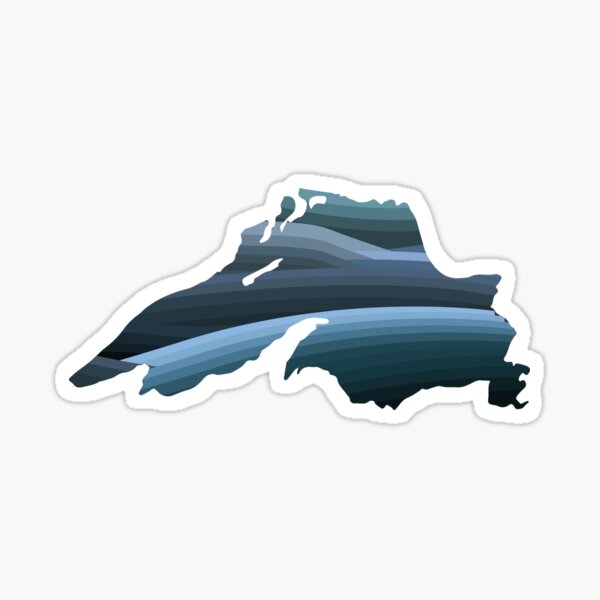 Lake Superior Waves Sticker
