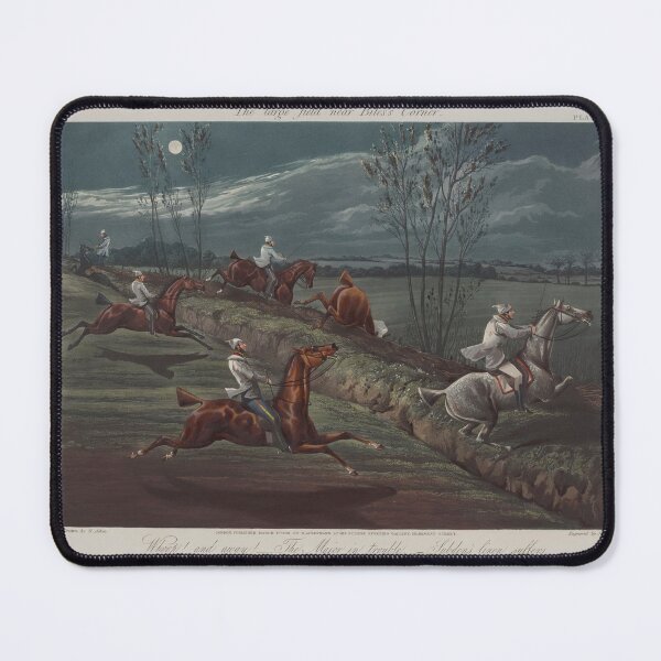 Item preview, 1839 Antique Steeplechase Jump Horse Racing Engraving Plate II by Henry Thomas Alken designed and sold by Vintage-TM.