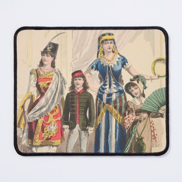 Item preview, Carnival Costume from 1883 French Fashion Plate designed and sold by Vintage-TM.