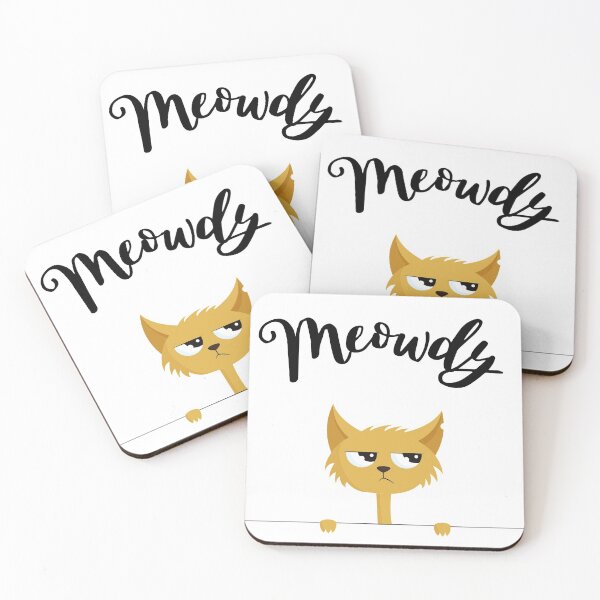 Item preview, Meowdy funny mashup between meow and howdy cat meme designed and sold by Strale25kv.