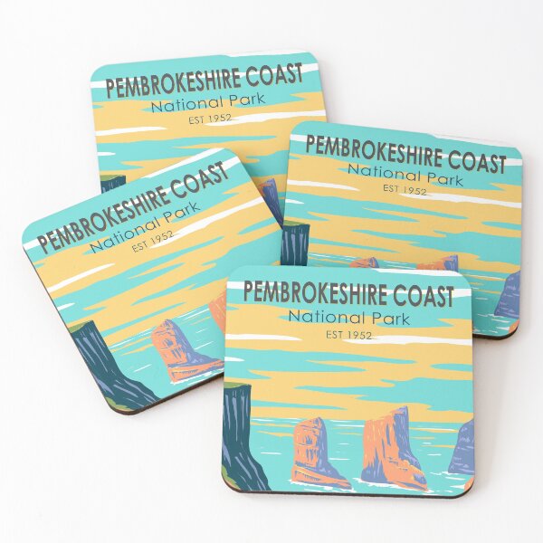 Item preview, Pembrokeshire Coast National Park Wales Vintage designed and sold by KrisSidDesigns.