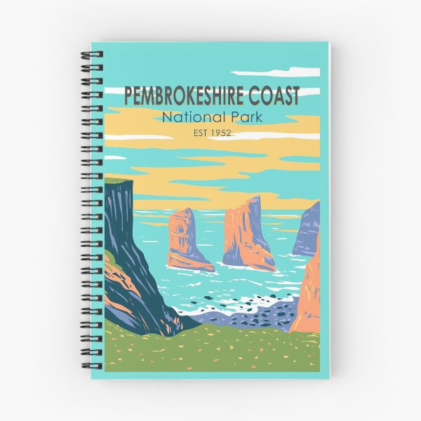 Item preview, Pembrokeshire Coast National Park Wales Vintage designed and sold by KrisSidDesigns.