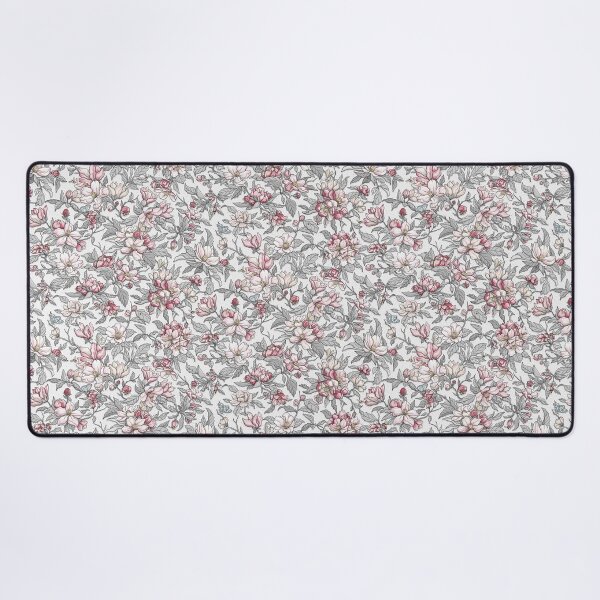 Busy Day in Spring Apple Garden Desk Mat