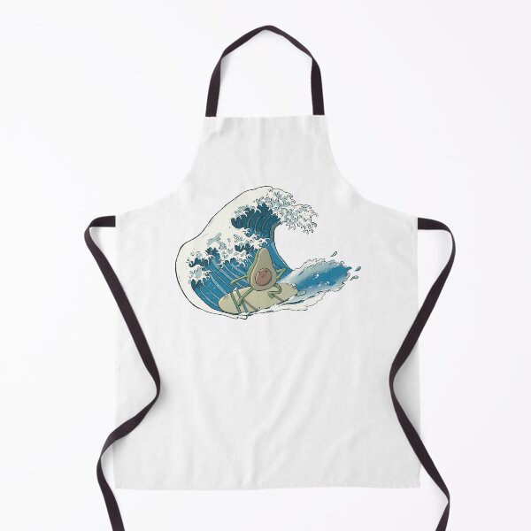 Item preview, Funny Avocado Surfing on Hokusai Waves designed and sold by MaxrepublicArt.