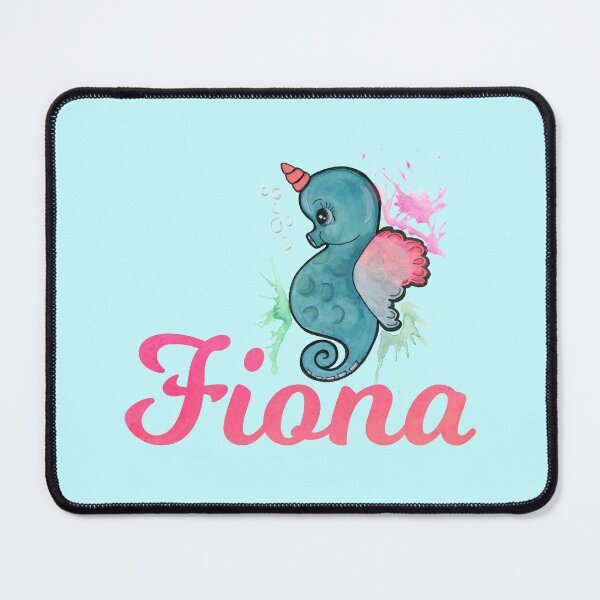 Item preview, Fiona girls name with vintage seahorse designed and sold by ComicKitsch.