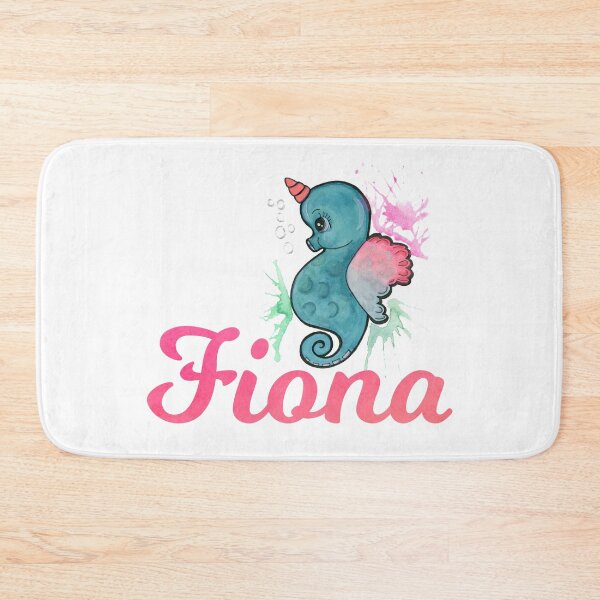 Item preview, Fiona girls name with vintage seahorse designed and sold by ComicKitsch.