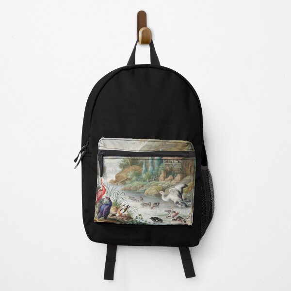 Item preview, Birds Near A Mountain Stream By Herman Henstenburgh : Vintage Painting, Artwork, Vintage Art, Family Gift for Mom & Dad designed and sold by Yeldiz.