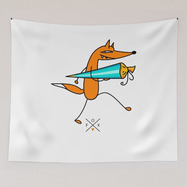 Item preview, Fox with a sugar bag designed and sold by spontania.
