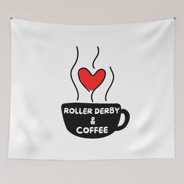 Item preview, Roller derby & coffee designed and sold by TheGreenGoat.