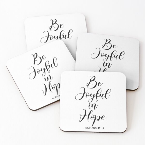 Item preview, Be Joyful In Hope - Romans 12:12 Calligraphy designed and sold by amazingjoy.