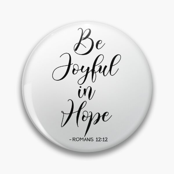 Item preview, Be Joyful In Hope - Romans 12:12 Calligraphy designed and sold by amazingjoy.