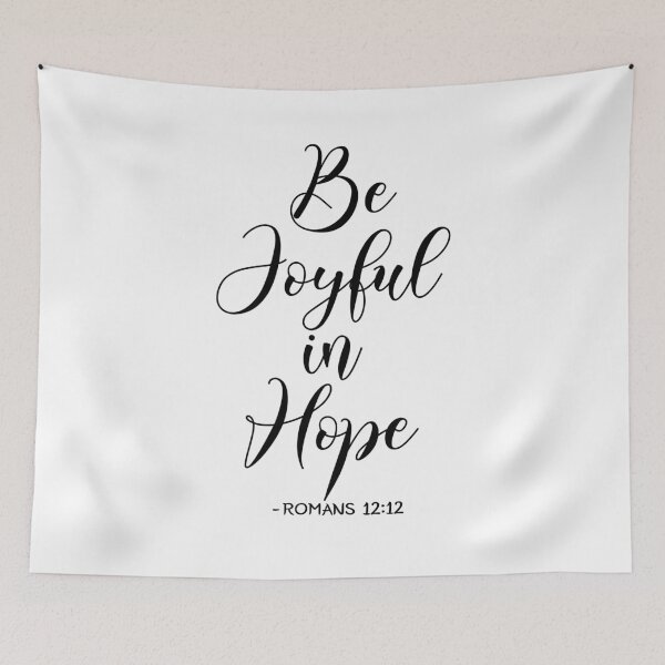 Item preview, Be Joyful In Hope - Romans 12:12 Calligraphy designed and sold by amazingjoy.