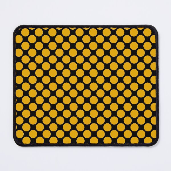Item preview, Golden Yellow and Black Large Polka Dot Pattern 2022 Trending Color - Colour - Hue - Shade Pantone Daylily 15-0956 designed and sold by ColorOfTheYears.