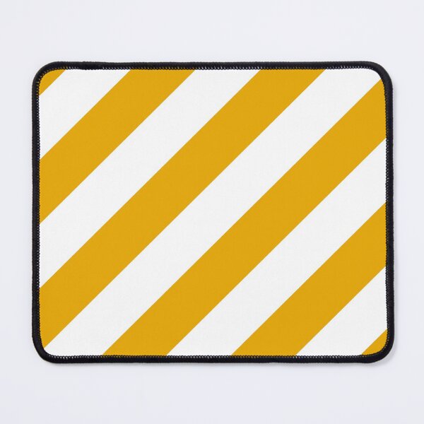 Item preview, Golden Yellow and White Diagonal Stripe Pattern 2022 Trending Color - Colour - Hue - Shade Pantone Daylily 15-0956 designed and sold by ColorOfTheYears.