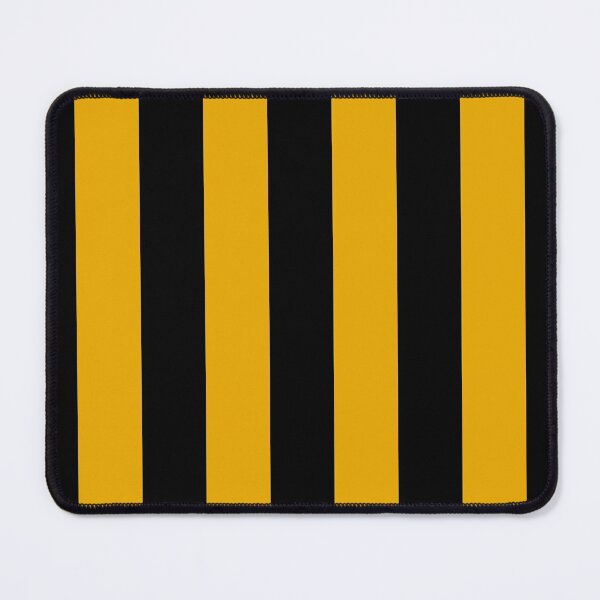 Item preview, Golden Yellow and Black Vertical Stripe Pattern 2022 Trending Color - Colour - Hue - Shade Pantone Daylily 15-0956 designed and sold by ColorOfTheYears.