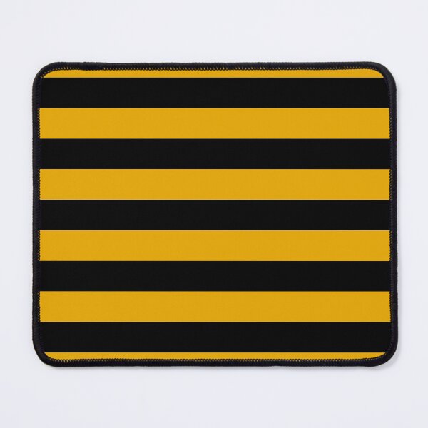 Item preview, Golden Yellow and Black Horizontal Stripe Pattern 2022 Trending Color - Colour - Hue - Shade Pantone Daylily 15-0956 designed and sold by ColorOfTheYears.