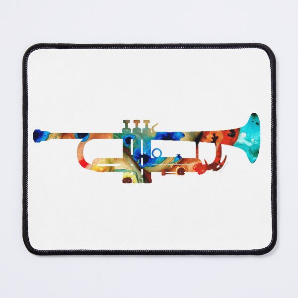 Item preview, Colorful Trumpet Art By Sharon Cummings designed and sold by Sharon Cummings Art.