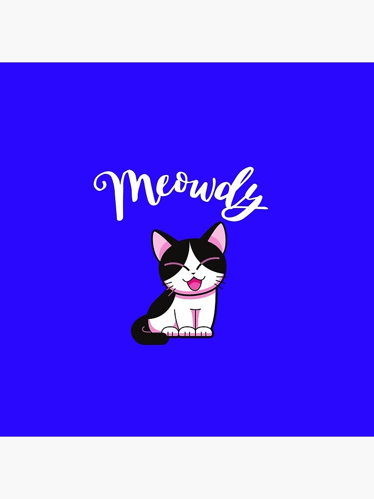 Meowdy - Funny Mashup Between Meow and Howdy Cat Meme Yoga Mat by