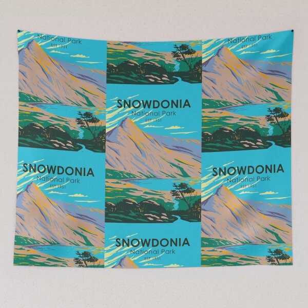 Item preview, Snowdonia National Park Wales Lake Glaslyn Vintage designed and sold by KrisSidDesigns.