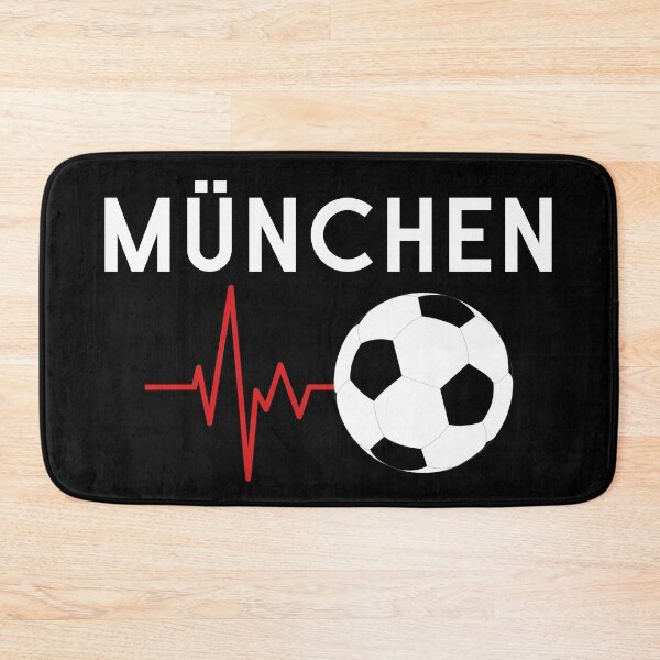 Artikelvorschau, München Fußballliebe mit Herzschlag EKG entworfen und verkauft von HappyPeeps.