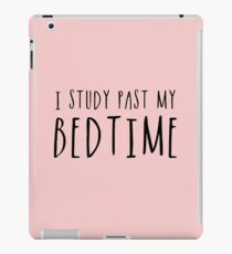 I Study Past My Bedtime (Pink) iPad Case/Skin